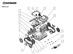 HAYWARD iPOWERSHARK ROBOTIC POOL CLEANER SPARE PARTS