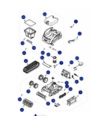 ZODIAC FREERIDER FR200 ROBOTIC POOL CLEANER SPARE PARTS