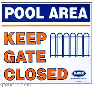 KEEP GATE CLOSED SIGN PVC