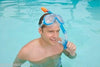 INTEX WAVE RIDER MASK & SNORKEL SWIM SET - AGES 8 TO ADULT - BLUE ONLY