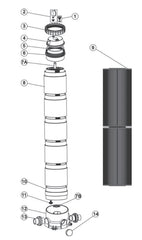 ZODIAC TITAN CF75 - CF150 SERIES CARTRIDGE FILTER SPARE PARTS
