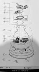 PENTAIR FREEFLO 50MM SAND FILTER SPARE PARTS