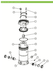 ASTRAL IX50 IN LINE LEAF CANISTER SPARE PARTS