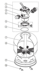 PENTAIR ONGA LEISURETIME II 40MM SAND FILTER SPARE PARTS