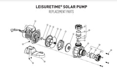 ONGA LEISURETIME LTP SOLAR PUMP SPARE PARTS (LTP400S, LTP550S, LTP750S)