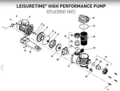 ONGA LEISURETIME LTP POOL PUMP SPARE PARTS (LTP400, LTP550, LTP750, LTP1100)