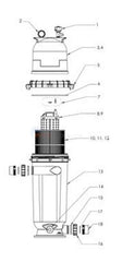 PENTAIR STA-RITE POSI-CLEAR RP CARTRIDGE FILTER SPARE PARTS