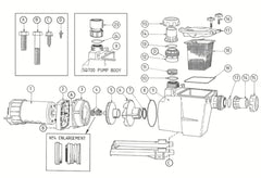 POOLRITE QUIETLINE SQI/PM SERIES POOL PUMP SPARE PARTS