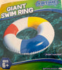 AIRTIME PANELLED STRIPED SWIM RING 77CM