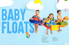 INTEX KIDDIE FLOATS - W/LEG HOLES - AGES 1+ - FIRE ENGINE, BULLDOZER OR EXCAVATOR