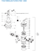 ZODIAC TITAN TOP MOUNT VALVE SPARE PARTS ZT500 - 650B