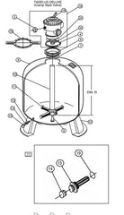 PENTAIR TAGELUS FIBREGLASS SAND FILTER SPARE PARTS