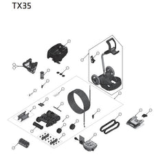 ZODIAC TX35 TILE  ROBOTIC POOL CLEANER SPARE PARTS