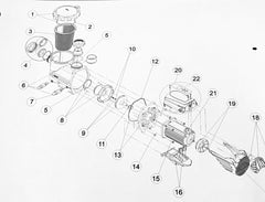 ASTRAL VIRON EVO P600 POOL PUMP SPARE PARTS