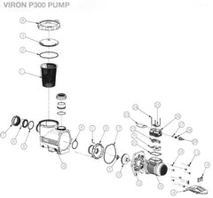 ASTRAL HURLCON VIRON P300 POOL PUMP SPARE PARTS