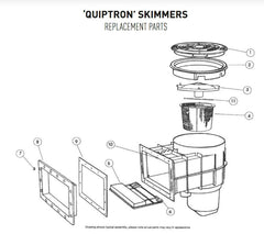 PENTAIR ONGA QUIPTRON SKIMMER BOX SPARE PARTS